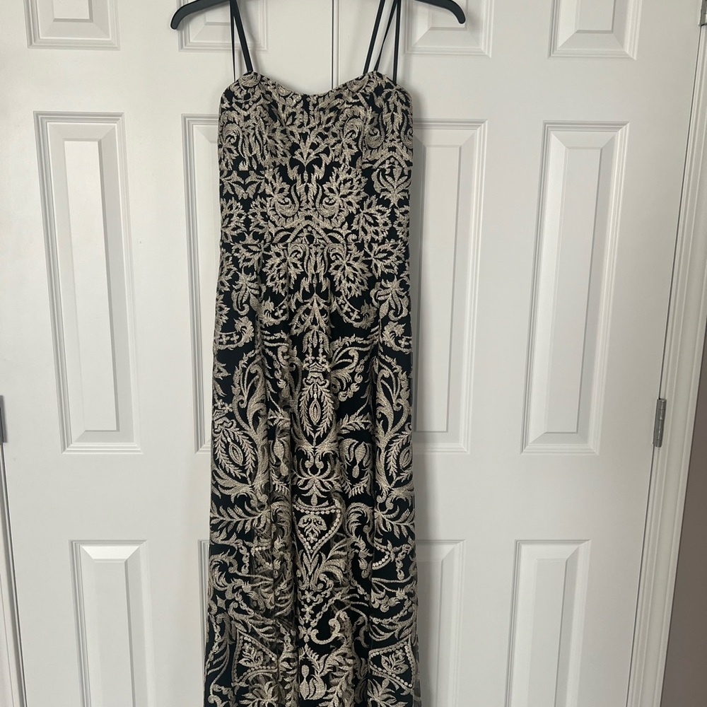 Elegant Black and Cream Women's Dress